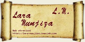 Lara Munjiza vizit kartica
